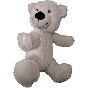 2015 Progressive Plush Alaina White Plush Teddy Bear Toy Stuffie Plushie #290837